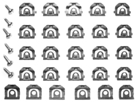 64-67 Chevelle / El Camino Front Window Molding Clip Kit