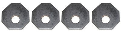 64-66 Chevelle / El Camino Bumper Bracket Octagon Washers 4 Pieces