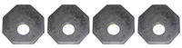 64-66 Chevelle / El Camino Bumper Bracket Octagon Washers 4 Pieces