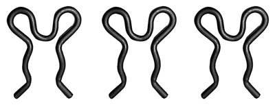 64-75 Chevelle / El Camino Emergency Brake Cable Clip Wire Style 3 Pieces