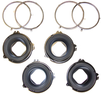 64-70 Chevelle / El Camino Headlight Bucket And Retainer Set