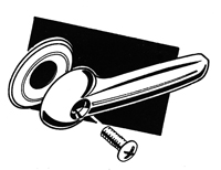 64-72 El Camino Tail Gate Handle And Washer Kit, US Made