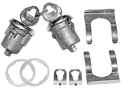 64-66 Chevelle / El Camino Door Lock Set- Complete With Coded Key Set