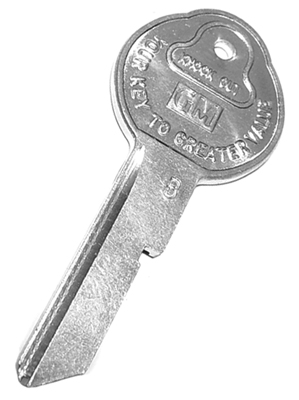 64-66 Chevelle / El Camino Original Style Pair Head Key Blank