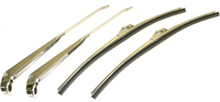 64-65 WIPER ARM & BLADE KIT, POLISHED STAINLESS