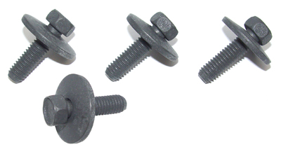 64-72 Chevelle / El Camino Fender To Cowl Bolts 4 Piece Set 3/8-16 X1-3/8, 9/16 Hex, With 1.31 Conical Washer