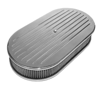 64-72 Chevelle / El Camino Polished Aluminum Air Cleaner Oval With Filter 5-1/8