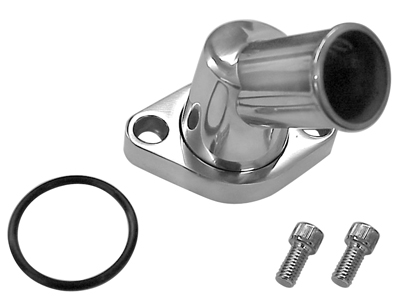 64-87 Chevelle / El Camino Thermostat Housing Polished Swivel 45 Degree