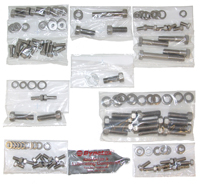 64-68 Chevelle / El Camino V8 Engine Bolt Kit, Small Block Short Pump Steel Valve Covers