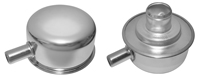 64-72 Chevelle / El Camino Chrome Breather Push In Cap With Vent Tube