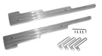 64-72 Chevelle / El Camino Spark Plug Wire Looms - Ball Milled, Small Block / Big Block, Polished Aluminum