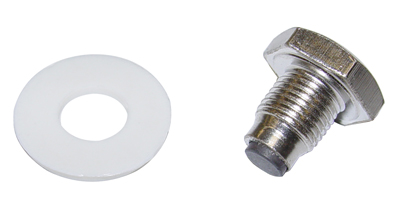 64-78 Chevelle / El Camino Chrome Magnectic Oil Drain Plug With Plastic Gasket