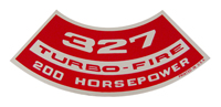 Small Block Air Cleaner Decal, 307 Turbo-Fire 200 Hp