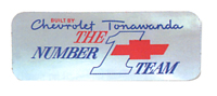 Valve Cover Decal, Tonawanda Number 1 Team (Chrome)