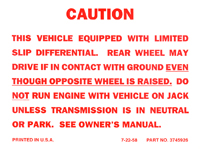 64-71 Positraction Decal