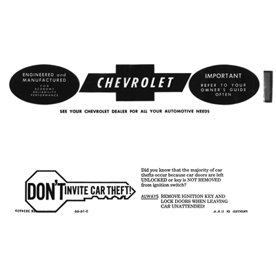 64-68 Chevelle/El Camino Owners Manual Storage Bag