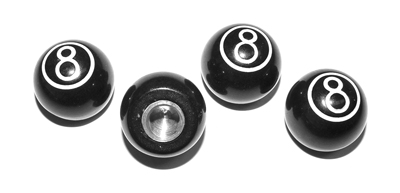 64-87 Chevelle / El Camino Valve Stem Caps  8 Ball