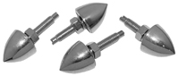 Chevelle / El Camino Chrome License Plate Bullet Bolts Set 4 Pieces
