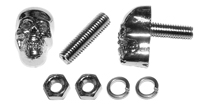 Chevelle / El Camino Chrome License Plate Skull Bolts