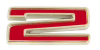 64-87 Chevelle / El Camino Universal Fender Emblem Number 2 Red