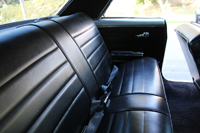 65 Chevelle & El Camino Seat Upholstery Black For  Rear Seat Coupe Special Order Colors Available Red, Light Blue Fawn,