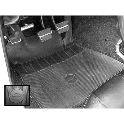 65-66 Chevelle Black Original Style Bow Tie Replica Floor Mats Set Of 4