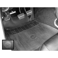 65-66 Chevelle Black Original Style Bow Tie Replica Floor Mats Set Of 4