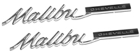 65 Chevelle Malibu Quarter Panel Emblems 
