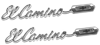 65 El Camino Quarter Panel Emblems 
