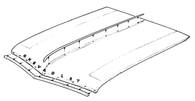 65 Chevelle / El Camino Hood Split Molding