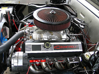 65-72 Chevelle / El Camino Black Aluminum Valve Covers Big Block With Chevrolet Logo