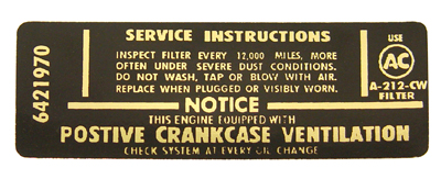 Air Cleaner Service Instructions