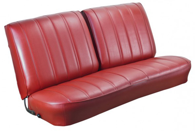66 Chevelle / El Camino Seat Upholstery Black For Split Bench Special Order Colors Available Red, Bright Blue Bronze, Aq