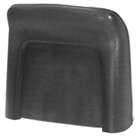 66 Chevelle / El Camino Plastic Bucket Seat Backs (With Chrome Trim) Black