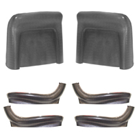 66 Chevelle / El Camino Buckets Seat Backs & Seat Lower Side Panels Kit, Black