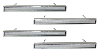 66 Chevelle  Door Panel Medallions OriginalType 4 Pieces With Hardware