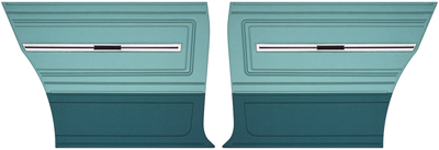 66 Chevelle Coupe Rear Quarter Panel Black Colors Available Special Order Red, Aqua, Light Blue, Bright Blue, Bronze, Wh