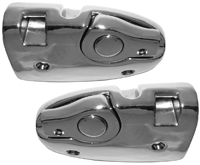 66-67 Chevelle Convertible Sunvisor Supports Chrome Base Used To Support The Sunvisor LH & RH Import