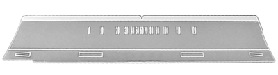 66-67 Chevelle / El Camino Speedometer Lens With Floor Shift