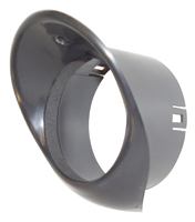 66-67 Chevelle / El Camino Dash Vent Bezel Black LH