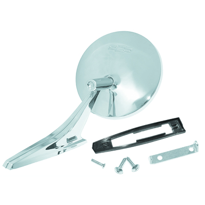 66-68 Chevelle / El Camino Side View Mirror Bow Tie Logo LH or RH