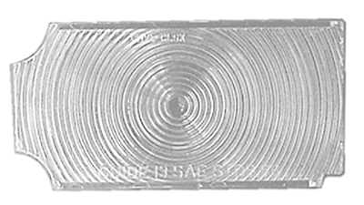 66 Chevelle Inner Clear Tail Light Lens LH or RH Goes Behind The Red Tail Light Lens