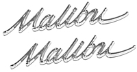 66-67 Chevelle Malibu Quarter Panel Emblems 