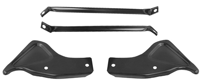 66-67 El Camino Rear 4 Piece Bumper Bracket Set