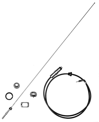 66-67 Chevelle / El Camino Front Antenna Assembly Fixed Mast