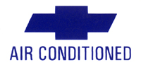 66-67 Air Conditioning Window Decal