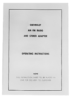 66-67 AM-FM Operating Instruction Label