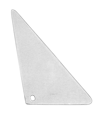 66-67 Chevelle Coupe or Convertible Vent Glass RH Tinted