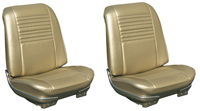 67 Chevelle & El Camino Seat Upholstery Black For Front Buckets Seat Special Order Colors Available Red, White, Light Bl