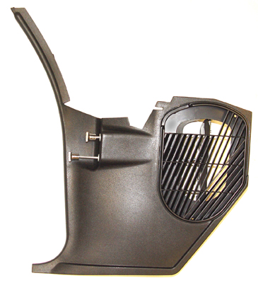 67 Chevelle / El Camino Replacement Kick Panel  LH & RH With  Out A/C Black